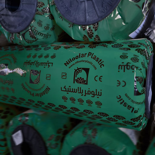 نایلون کشاورزی مالچ مشکی -نقره ای یووی 2% 100میکرون (سبز) عرض75